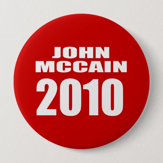 BADGE ROND 10 CM JOHN MCCAIN AU SÉNAT (Devant)