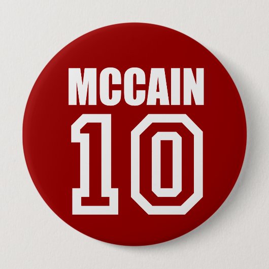 Badge Rond 10 Cm JOHN MCCAIN Électricité (Devant)