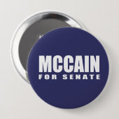Badge Rond 10 Cm JOHN MCCAIN Électricité (Devant & derrière)