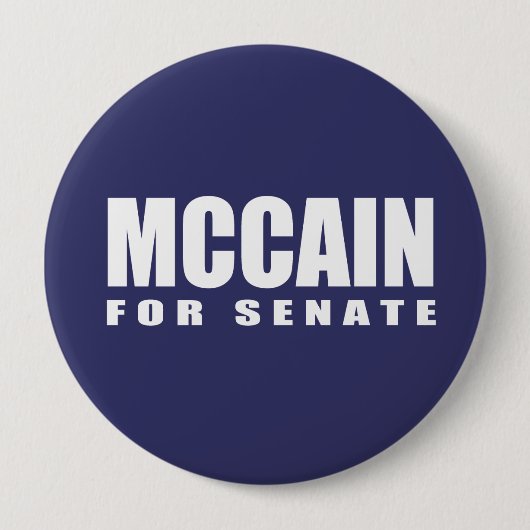 Badge Rond 10 Cm JOHN MCCAIN Électricité (Devant)