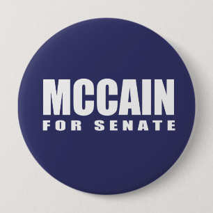 Badge Rond 10 Cm JOHN MCCAIN Électricité