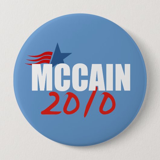 Badge Rond 10 Cm JOHN MCCAIN Électricité (Devant)