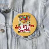 Badge Rond 10 Cm Joie au monde ! (En situation)