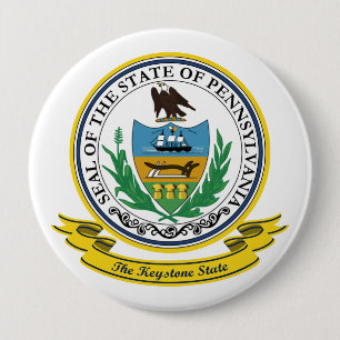 Badge Rond 10 Cm Joint de la Pennsylvanie