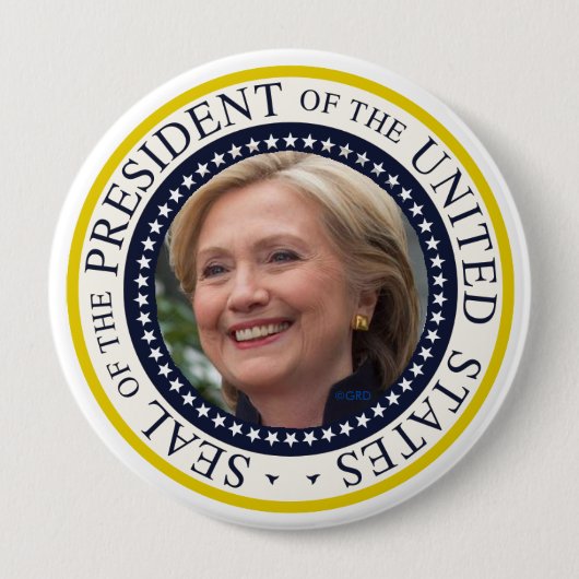 Badge Rond 10 Cm Joint du Président des États-Unis (Devant)