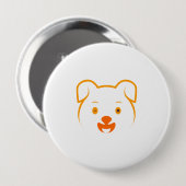 Badge Rond 10 Cm Joli chiot (Devant & derrière)