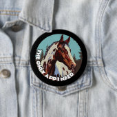 Badge Rond 10 Cm Jolie Appaloosa (En situation)