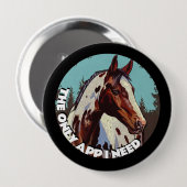 Badge Rond 10 Cm Jolie Appaloosa (Devant & derrière)