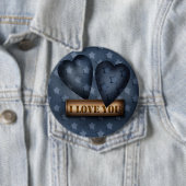 Badge Rond 10 Cm Jour de la Saint Valentin (En situation)