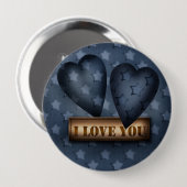 Badge Rond 10 Cm Jour de la Saint Valentin (Devant & derrière)