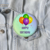 Badge Rond 10 Cm Joyeux anniversaire, design populaire, (En situation)