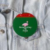 Badge Rond 10 Cm Joyeux Noël de Floride (En situation)