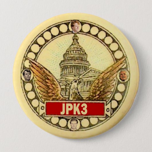 Badge Rond 10 Cm JPK3 Joseph P. Kennedy, III pour le congrès 2012 (Devant)