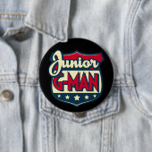 Badge Rond 10 Cm Jr. bouton de G-Man (En situation)