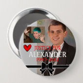 Badge Rond 10 Cm Justice de victime de meurtre (Devant & derrière)