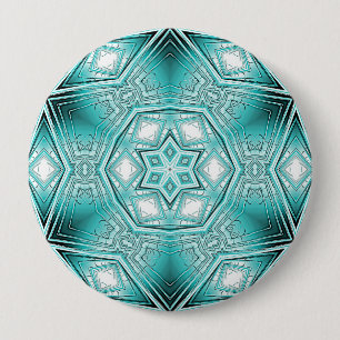 Badge Rond 10 Cm Kaleidoscope arctique