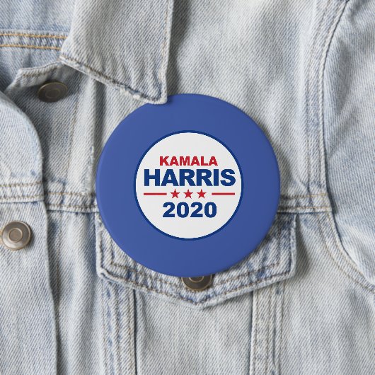 Badge Rond 10 Cm Kamala Harris 2020 - autocollant - (En situation)