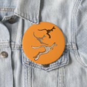 Badge Rond 10 Cm Kangaroos australien (En situation)