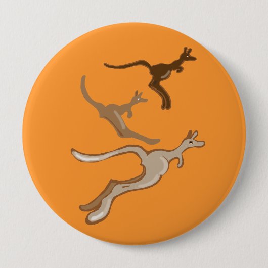 Badge Rond 10 Cm Kangaroos australien (Devant)
