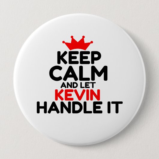 BADGE ROND 10 CM KEVIN (Devant)