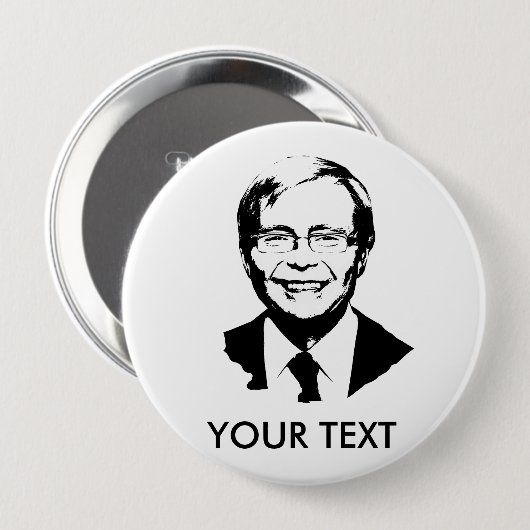 Badge Rond 10 Cm Kevin Rudd (Devant & derrière)