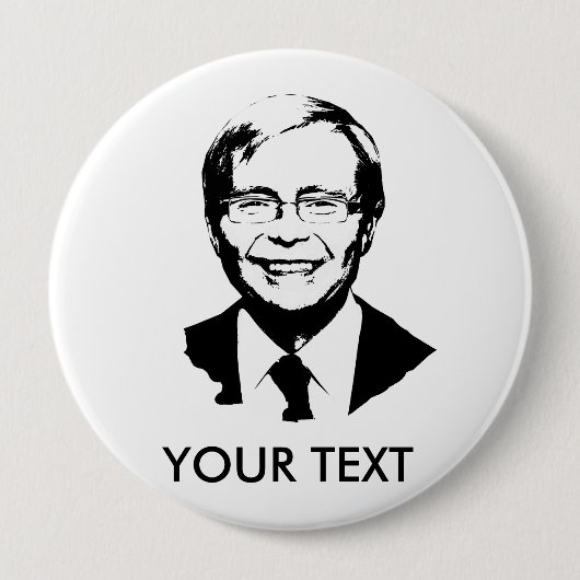 Badge Rond 10 Cm Kevin Rudd (Devant)