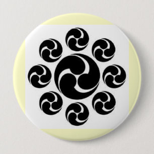 Badge Rond 10 Cm Kuyo Tomoe, Japon