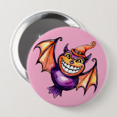 Badge Rond 10 Cm La chauve-souris (Devant & derrière)