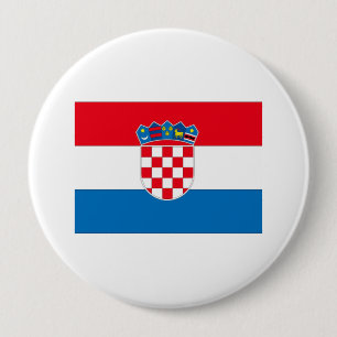 Badge Rond 10 Cm La Croatie