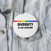 Badge Rond 10 Cm La diversité est une force (En situation)