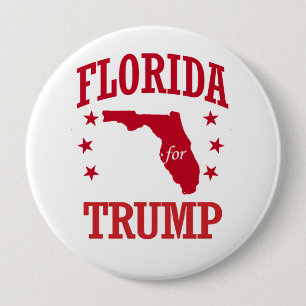 BADGE ROND 10 CM LA FLORIDE POUR DONALD TRUMP