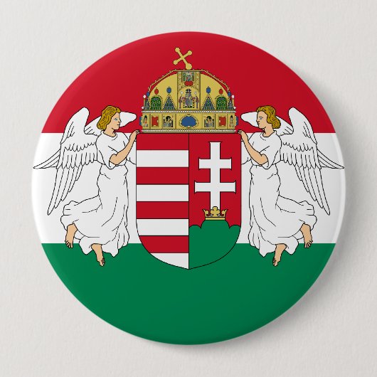 Badge Rond 10 Cm La Hongrie, Hongrie (Devant)