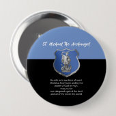 Badge Rond 10 Cm La prière de saint Michael Archangel Penser à vous (Devant & derrière)
