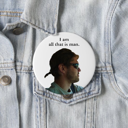 Badge Rond 10 Cm La queue (En situation)