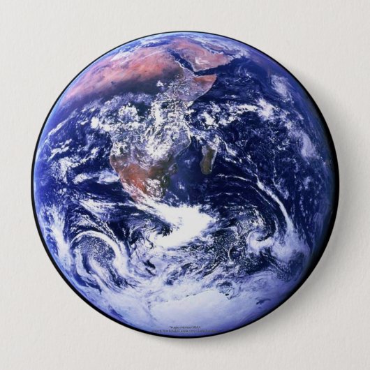 Badge Rond 10 Cm La terre (Devant)