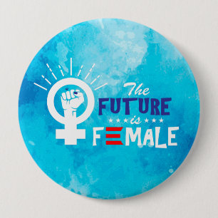 Badge Rond 10 Cm La vice-présidente Kamala Harris Future est une fe