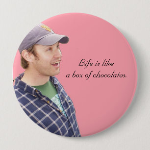 Badge Rond 10 Cm La vie est boîte de likea de chocolats