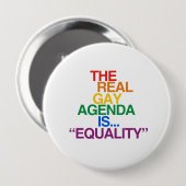 BADGE ROND 10 CM L'AGENDA DU GAY RÉEL (Devant & derrière)