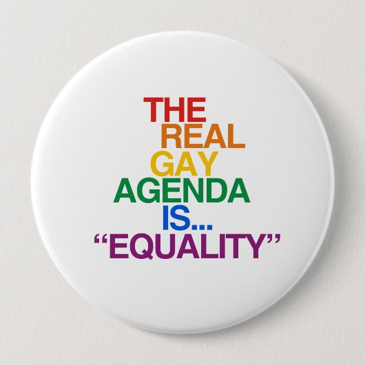 BADGE ROND 10 CM L'AGENDA DU GAY RÉEL (Devant)