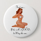 Badge Rond 10 Cm Lait libre ! (Devant)