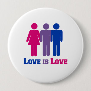 Badge Rond 10 Cm L'amour bisexuel est amour -