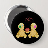 Badge Rond 10 Cm L'amour de points (Devant & derrière)
