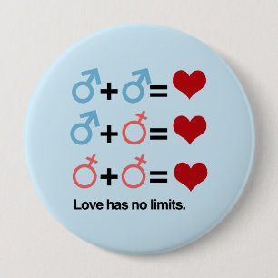Badge Rond 10 Cm L'AMOUR N'A AUCUNE LIMITE - .png
