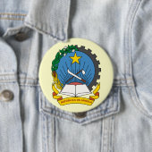Badge Rond 10 Cm L'Angola, Angola (En situation)