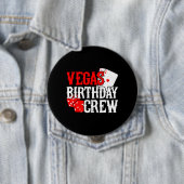 Badge Rond 10 Cm Las Vegas Birthday (En situation)