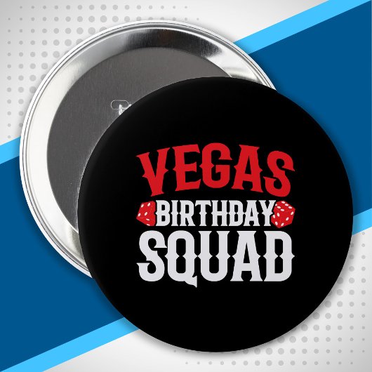 Badge Rond 10 Cm Las Vegas Birthday