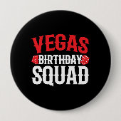 Badge Rond 10 Cm Las Vegas Birthday (Devant)