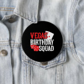 Badge Rond 10 Cm Las Vegas Birthday (En situation)