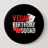 Badge Rond 10 Cm Las Vegas Birthday (Devant)