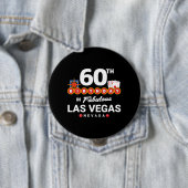 Badge Rond 10 Cm Las Vegas Birthday Party (En situation)